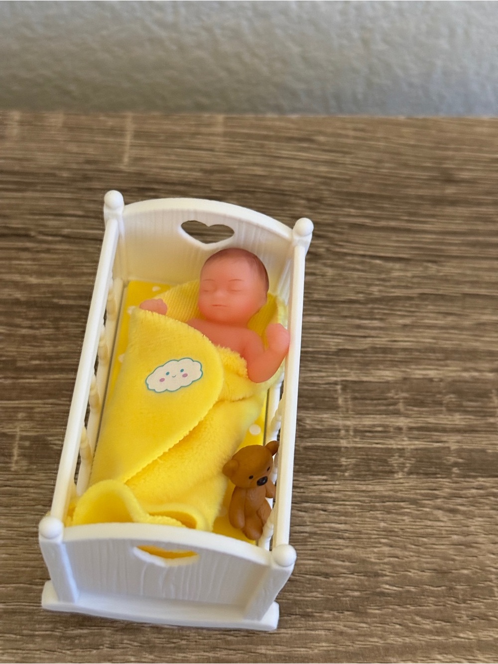 Series 1 My Mini Baby with Yellow Crib Cradle